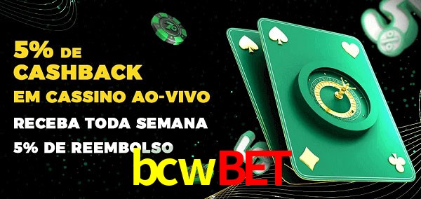 Promoções do cassino ao Vivo bcwbet